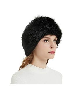 Faux Fur Headbands Outdoor Ear Warmers Earmuffs Ski Hat Winter Warm Elastic Hairbands Head Wraps for Women by Aurya