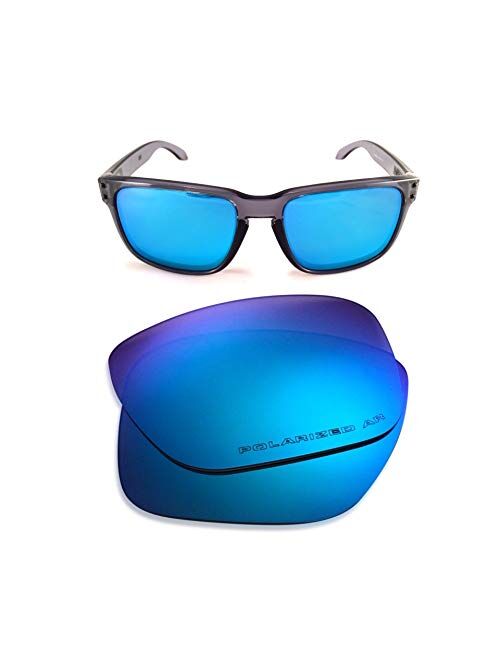 Oakley Holbrook Replacement Lenses (Dark Ice Blue) - Polarized, 1.4 mm Thick, AR Coated, Added UV Protection, Fits Perfectly, for Men & Women