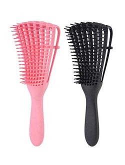Detangling Brush for Curly Hair Natural Hair African American 3a to 4c Kinky Wavy Coily Hair Brushes