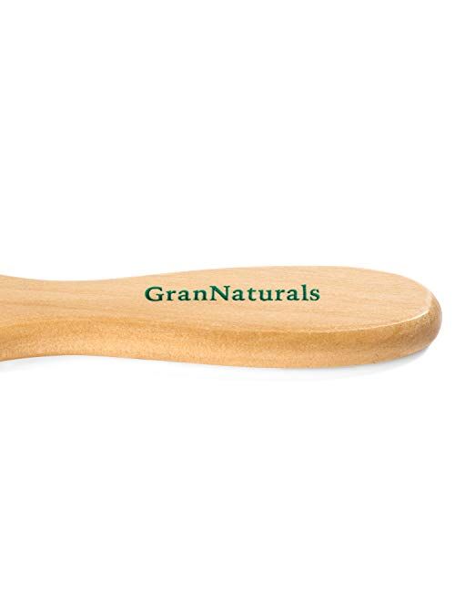 Wooden Bristle Paddle Hair Brush | Length 10.25" Width 3.5"| Large Flat Natural Eco Friendly Wood Handle Hairbrush for Men & Women with Thick, Curly, Wavy Long Hair