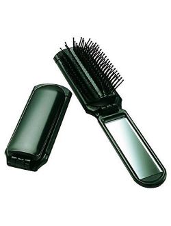 Ultra Folding Hair Brush with Mirror