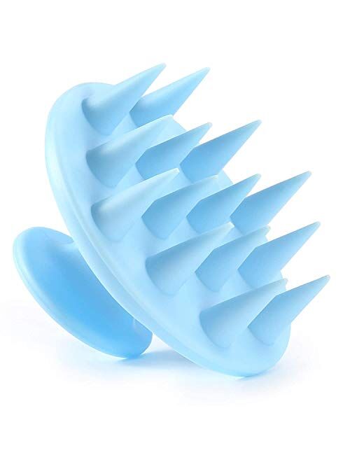 BESTOOL Hair Scalp Massager Shampoo Brush with Soft Silicone Bristle, Scalp Scrubber Exfoliating for Women, Men Dandruff Treatment, Hair Growth and Stress Release