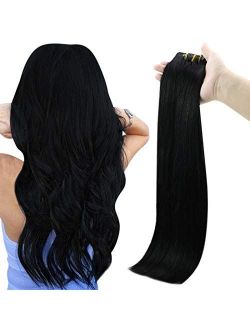 Full Shine Seamless Weft Clip In Hair Extensions 12 Inch 8 Pcs Real Extensions Human Hair Color 1000 Ice Blonde Clip In Extensions 100 Gram Remy Hair Clip Ins Full Head