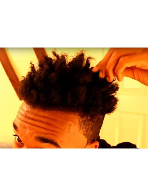 HALLO Set of 4 Big Holes Hair Brush Sponge Twist Wave Barber Tool For Dreads Afro Locs Twist Curl Black