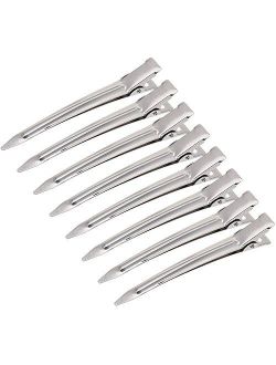 Hicarer 3.5 inches Metal Curl Clips Duck Bill Sectioning Clips Alligator Hair Clips (24 Pieces)