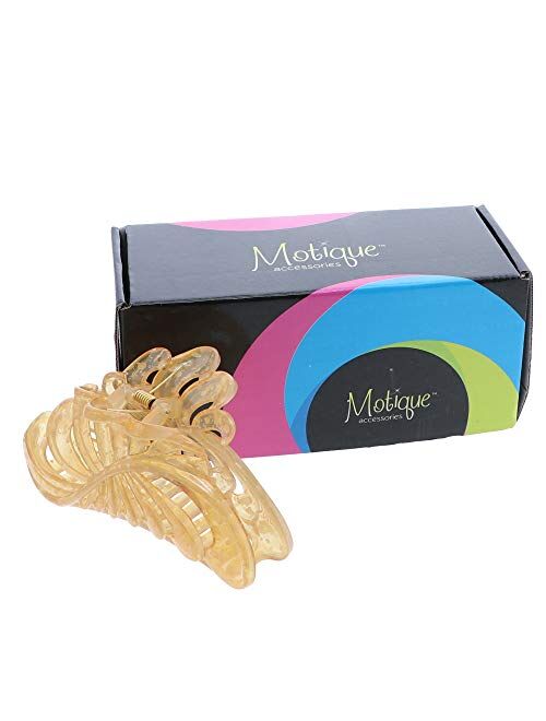 5 inch Large Jaw Clip Hair Claw with leaf design (Motique Accessories)