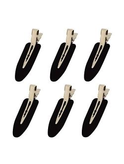 6 Pieces No Bend Hair Clips, No Crease Hair Clips, Makeup Clips for Hairstyling