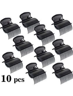 10 Pieces Hot Roller Clips Hair Curler Claw Clips Replacement Roller Clips for Women Girls Hair Section Styling