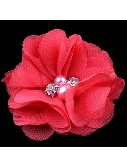 QandSweet 36 Pack Baby Girl's Hair Clips with Hand-Sewn Beads Flower Girl Teens Kids Toddlers