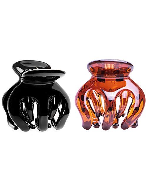 RC ROCHE ORNAMENT Womens Pumpkin 5 Claw No Slip Secure Classic Hair Clip