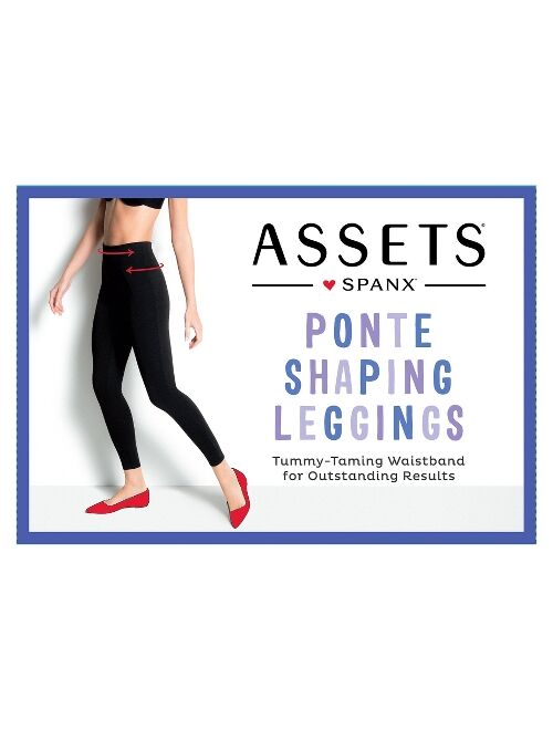 Assets® by Spanx® Women's Ponte Shaping Leggings - Black
