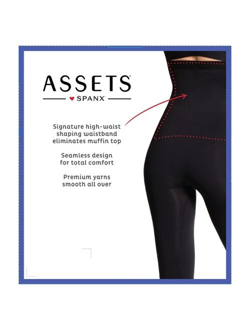 Assets® by Spanx® Women's High Waist Tummy Control Seamless Leggings - Black
