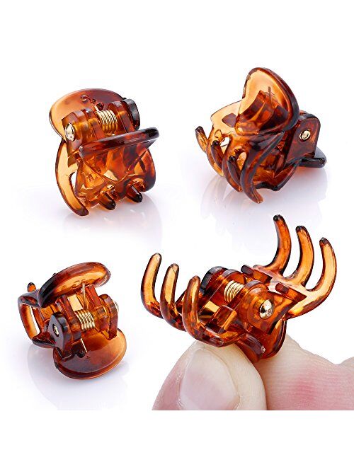 48 Pcs Mini Hair Clips for Girls and WomenBlack and Brown)