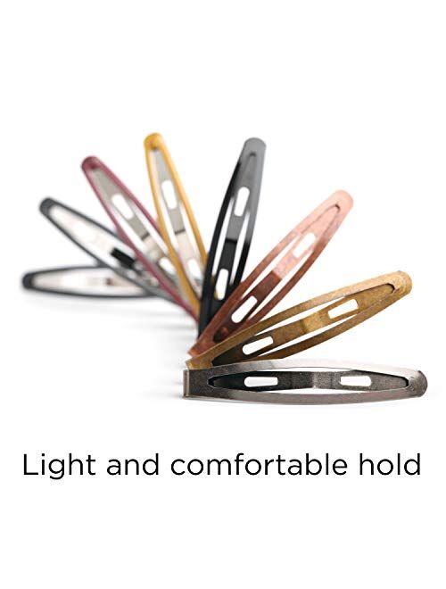 Goody Oval Metal Contour Hair Clips, Colors May Vary, 8-Count (1942205)