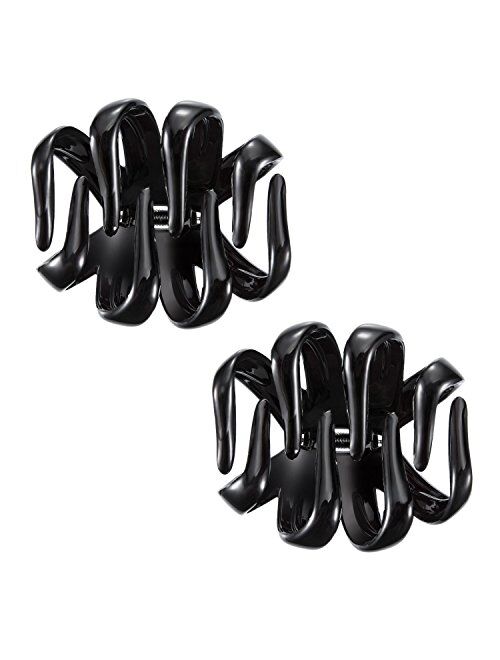 Bememo 4 Pieces Large Grip Octopus Clip Spider Hair Claw Octopus Jaw Hair Claw Clips for Thick Hair