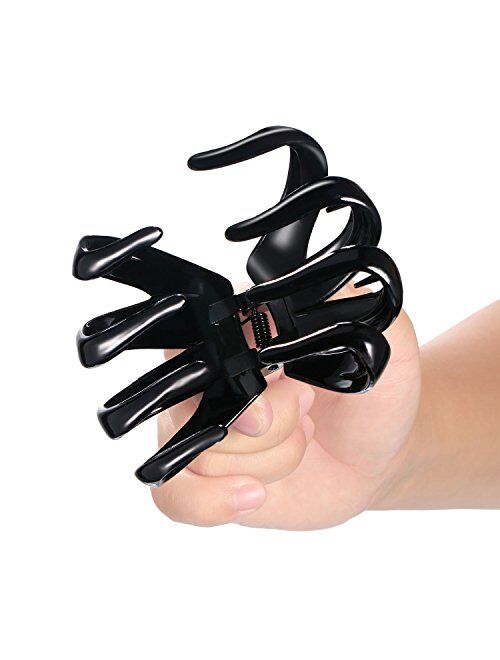 Bememo 4 Pieces Large Grip Octopus Clip Spider Hair Claw Octopus Jaw Hair Claw Clips for Thick Hair