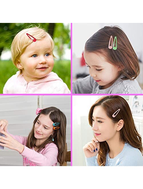 Jiaron 80PCS Hair Clips, 2 Inch Non-Slip Metal Hair Barrettes for Girls, Kids, Baby and Women. (20 Colors)