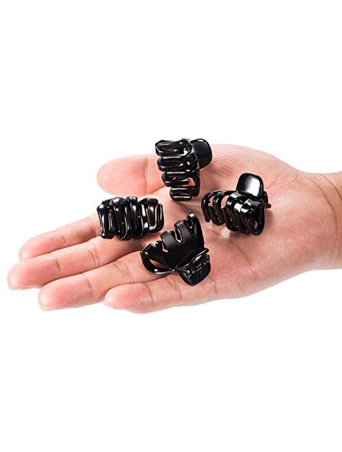 Bememo 24 Pack 3 cm Mini Grip Octopus Clip Spider Jaw Hair Claw Clips