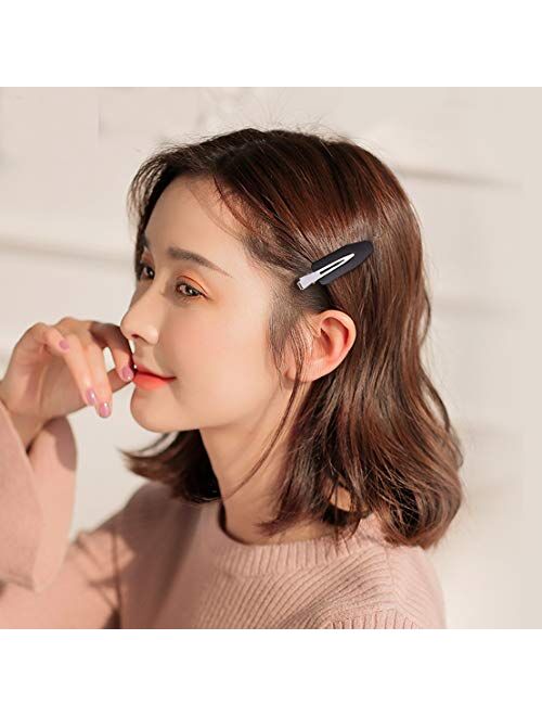 Wobe No Bend Hair Clips Pin Curl Clips No Crease Hair Clip for Hairstyle Bangs Waves Makeup Application Hairdressing Hairpins Styling Clips for Hair Salon, Barber, Stylis