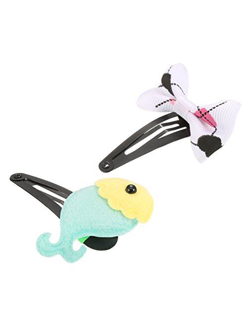 Hotop 50 Pack Snap Hair Clips Hair Barrettes for Women, 50 mm (Black)