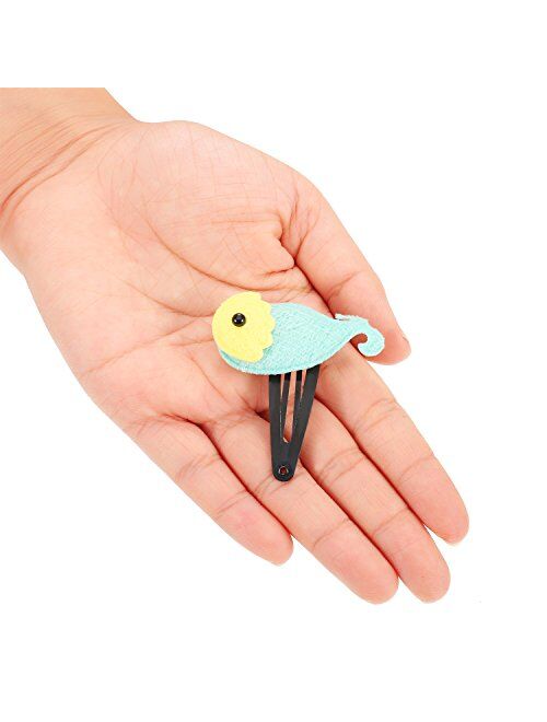 Hotop 50 Pack Snap Hair Clips Hair Barrettes for Women, 50 mm (Black)