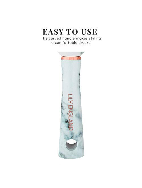 Lily England Paddle Brush Best for Detangling, Straightening Hair and Blowdrying - Marble