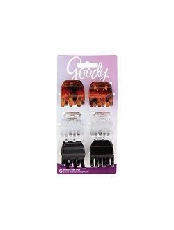 Goody Classics Claw Clip, Half, 6 Count,(Colors may vary)