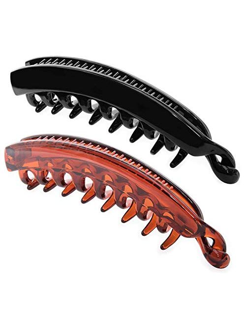 RC ROCHE ORNAMENT Womens Hair Premium Quality Banana Ponytail Maker Clincher Clip