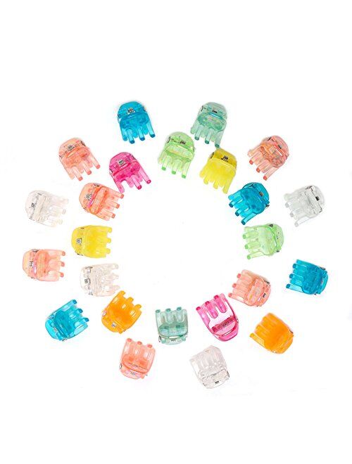 Goody Girls Classics Mini Claw Clips, 24 Count