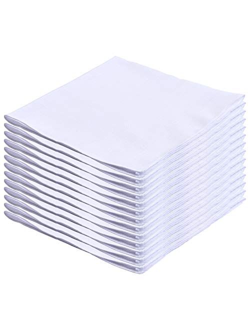 Van Heusen 13 Pack Cotton Handkerchiefs Solid White