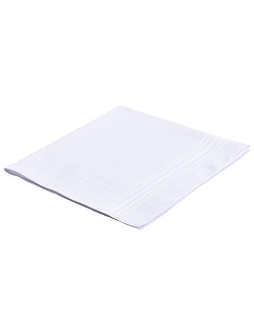 Van Heusen 6 Pack Cotton Handkerchiefs Solid White