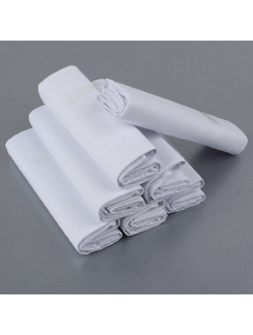 Y&G Men's Fashion Excellent Design 7 Pure Cotton Handkerchiefs Set Wedding Goods