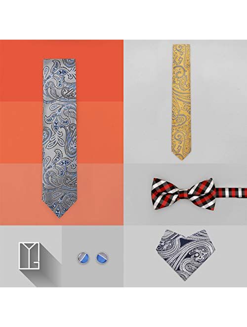 Y&G Men's Fashion Excellent Design 7 Pure Cotton Handkerchiefs Set Wedding Goods