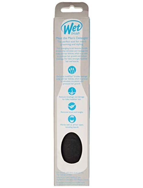 Wet BrushMens Detangler Styling, Detangling Knots, Snag-Free, Anti-Static Brush, No pain, Split-Ends & Hair Breakage, All Hair Types, Beard, Scalp Massage, Black Color