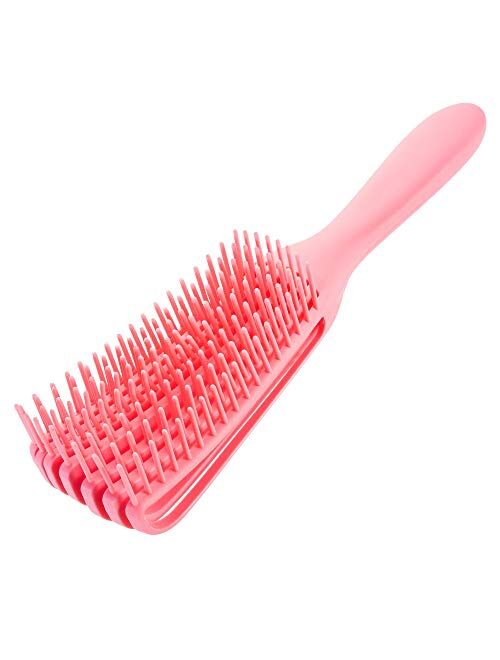 Detangling Brush for Black Natural Hair,Soft Detangling Comb Hair Detangler Brush for African American 4b/4c Hair Curly Hair Thick Hair and Fine Hair,Wet&Dry (pink)