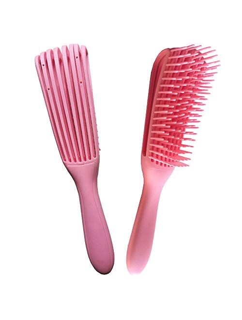 Detangling Brush for Black Natural Hair,Soft Detangling Comb Hair Detangler Brush for African American 4b/4c Hair Curly Hair Thick Hair and Fine Hair,Wet&Dry (pink)