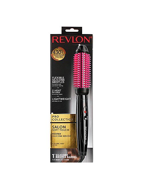 Revlon Heated Silicone Styling Brush, 1"
