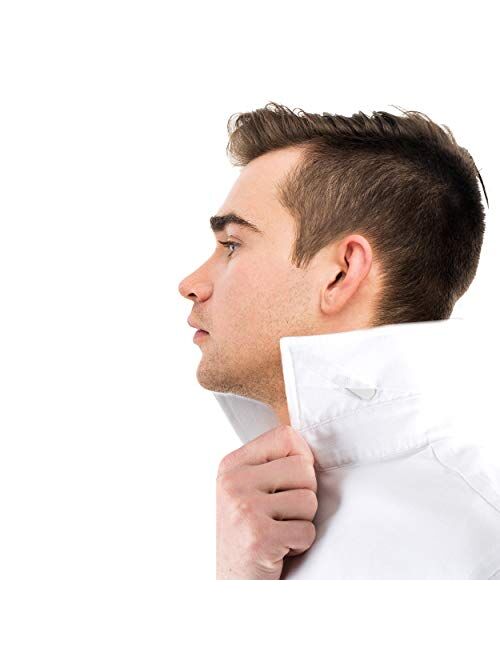 56 Plastic Collar Stays in a Divided Box for Men - 4 Sizes by Moulet