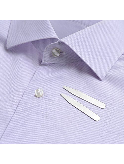 Miscly Collar Stays - Set of 36 Premium Metal Stays - 4 Sizes for All Shirts