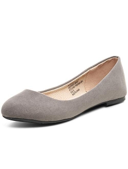 Womens Pierina Round Toe Ballet Flats