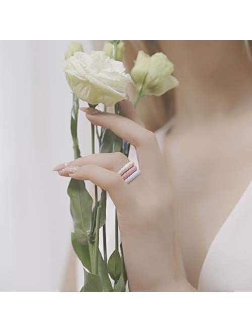 Egnaro Braided Silicone Wedding Ring for Women