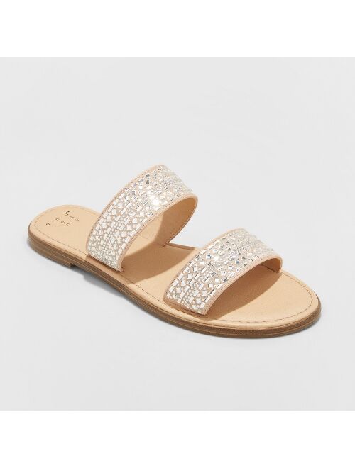 Women's Kersha Embellished Slide Sandals - A New Day&#153;