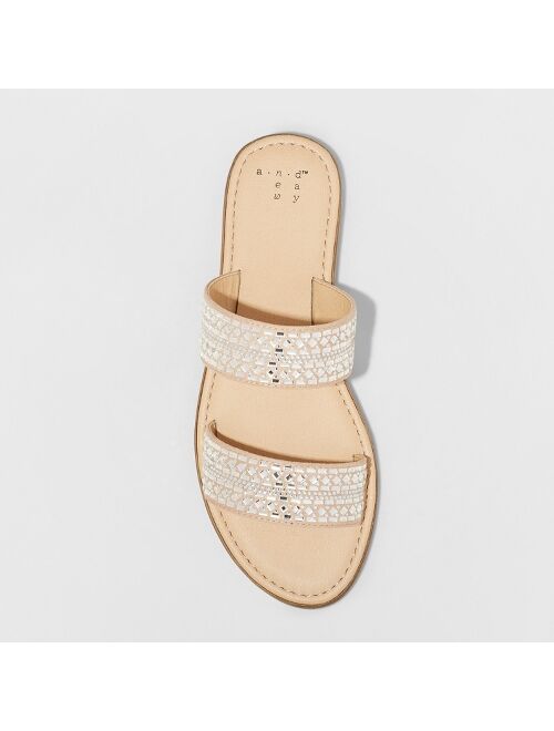 Women's Kersha Embellished Slide Sandals - A New Day&#153;