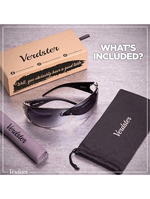 Verdster Cosmo Sunglasses for Ladies - Women's Large Shield Designer Shades
