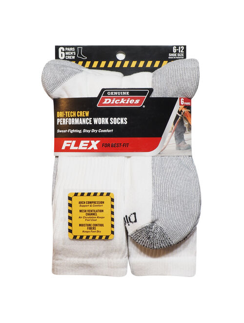 Genuine Dickies Dickies Dritech Crew Sock 6-Pack