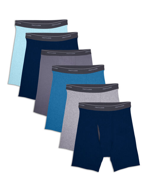 Fruit of the Loom Men's CoolZone Fly Assorted Boxer Briefs, 6 Pack