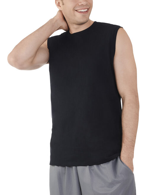 Fruit of the Loom Men's and Big Men's Dual Defense UPF Muscle Shirt, up to Size 4X