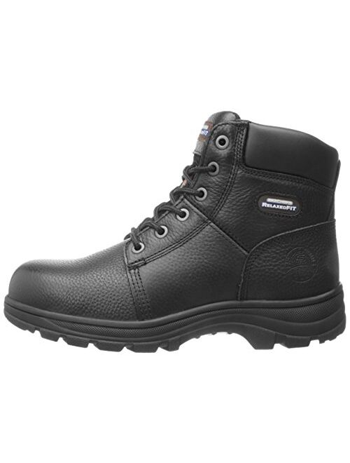 Skechers for Work Men's Workshire Relaxed Fit Work Steel Toe Boot