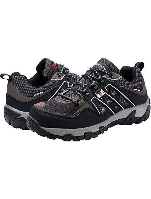 Safety Work Reflective Strip Puncture Proof Footwear Industrial & Construction Shoe LARNMERN Steel Toe Shoes Men 