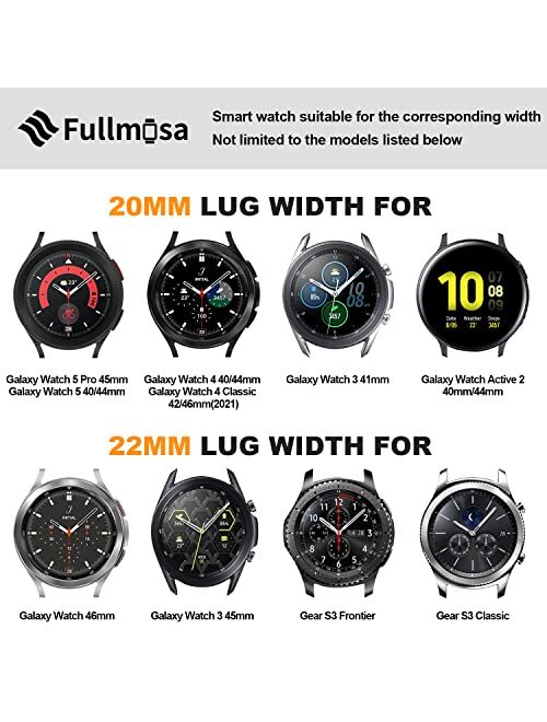 Fullmosa Quick Release Watch Band, Stainless Steel Watch Strap 16mm, 18mm,19mm,20mm,22mm or 24mm